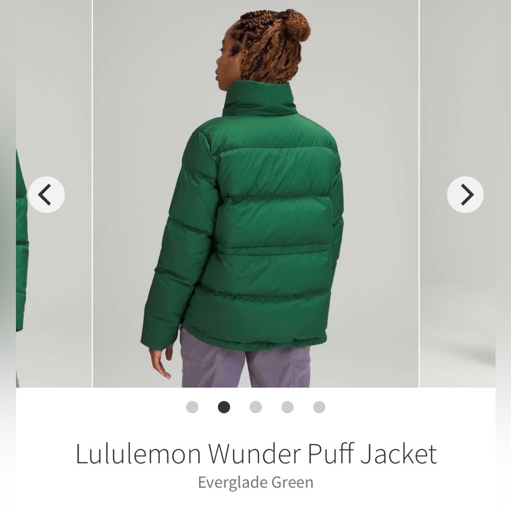 Lululemon Wunder Puff Puffer Jacket in Everglade Green - Size 8 - Picture 15 of 16